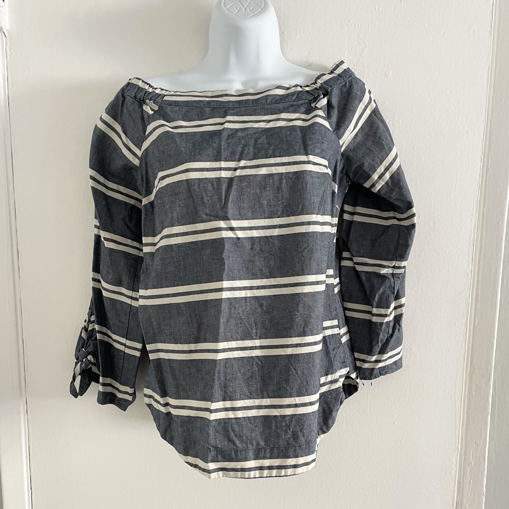 The Limited Chambray Striped Shirt Size XS